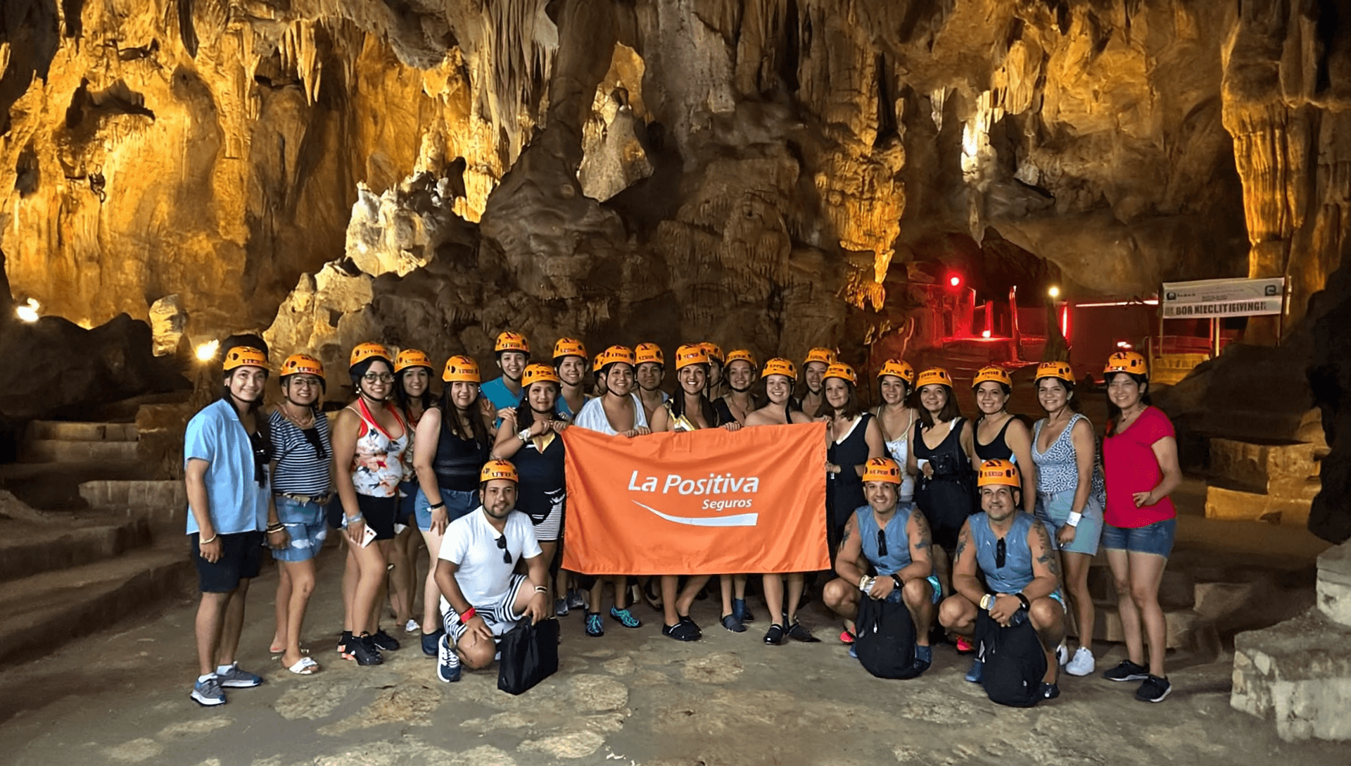 VITRAVEL DMC team at corporate incentive gathering in cenote